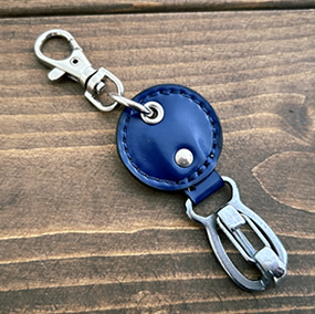 給食袋フックを利用した<br>丸型キーホルダー